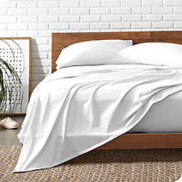 Bare Home 100% Organic Jersey Cotton Sheet Set - Deep Pocket - Lightweight & Breathable - Bedding Sheets & Pillowcases (Twin XL, Sand)