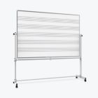 Alternate image 1 for Luxor 72"W x 48"H Mobile Double Sided Music Whiteboard - 1 Pack