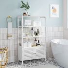 Alternate image 2 for BreeBe Free-Standing Tall Bathroom Cabinet