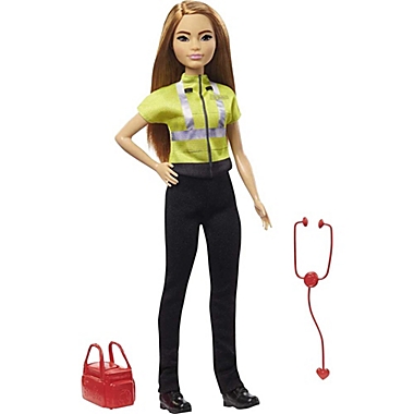 Barbie Paramedic Doll, Role-play Clothing & Accessories  Stethoscope, Medical Bag. View a larger version of this product image.