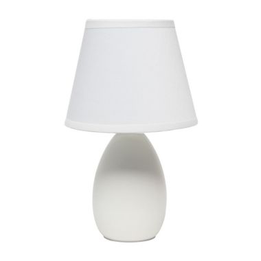 Simple Designs Mini Egg Oval Ceramic Table Lamp. View a larger version of this product image.