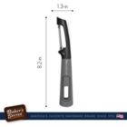 Alternate image 1 for Baker's Secret Swivel Peeler, Vegetable Peeler, Kitchen Accessories Stainless Steel Easy-grip 10" Black