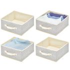 Alternate image 1 for mDesign Fabric Modular Closet Organizer Box for Cube Units, 4 Pack