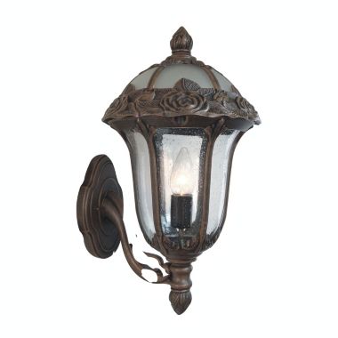 Special Lite Products Rose Garden F-2717-CP-SG Medium Bottom Mount Light with Seedy Glass - Copper. View a larger version of this product image.