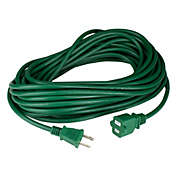 Northlight 40&#39; Green 2-Prong Outdoor Extension Power Cord with End Connector