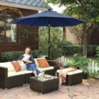 Alternate image 1 for BreeBe 9ft Solar Patio Umbrella
