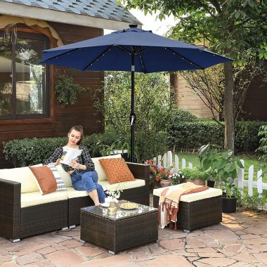 BreeBe 9ft Solar Patio Umbrella. View a larger version of this product image.