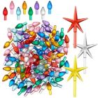 Alternate image 0 for Casafield Ceramic Christmas Tree Replacement Lights - 108 Multi-color Bulbs and 3 Star Toppers