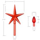 Alternate image 2 for Casafield Ceramic Christmas Tree Replacement Lights - 108 Multi-color Bulbs and 3 Star Toppers