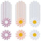 Bright Creations Daisy Flower Iron On Patches, Appliques for Clothing, Backpacks (1.6 In, 60 Pack)