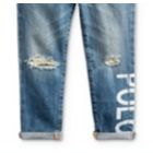 Alternate image 2 for Ralph Lauren Girl's Polo Astor Slim Boyfriend Jeans Blue Size 6X
