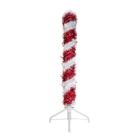 Alternate image 2 for Kurt Adler 3-Foot Pre-Lit Red and White LED Tinsel Candy Cane