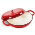 Alternate image 0 for Cookwin Cast Iron Casserole Duty Casserole Skillet with , Porcelain Enameled