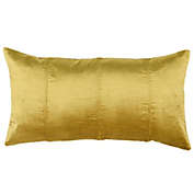 Classic Home Viva Velvet Lumbar Pillow Peridot Green 14x26