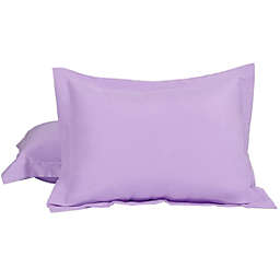 PiccoCasa Soft 1800 Microfiber Oxford Pillowcases 2Pcs, Violet Queen