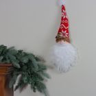 Alternate image 2 for GCI 16" Santa Head With Glittered Foam Beard And Holly Berries Christmas Wall Decor