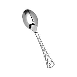 Smarty Had A Party Shiny Silver Glamour Cutlery Disposable Plastic Spoons (600 Spoons)