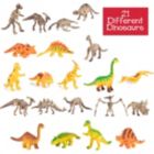 Alternate image 1 for SCS Direct Skeleton Dinosaur Toys Action Figures- 75 Pieces, 25 Unique Sculpts- Dinosaur Party Favors Playset- Full of Dino Fossil Figurines