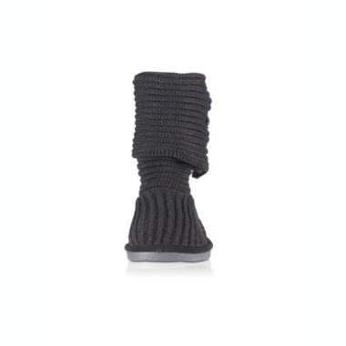 Bearpaw Women's Knit Tall Mid-Calf Wool Snow Boot - Gray - 8 M. View a larger version of this product image.