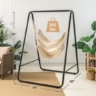 Alternate image 2 for Hivago Hanging Padded Hammock Chair with Stand and Heavy Duty Steel