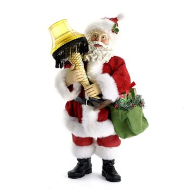 Fabriche A Christmas Story Santa with Lighted Leg Lamp Figurine 10 Inch CS5154. View a larger version of this product image.