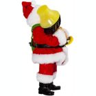Alternate image 2 for Fabriche A Christmas Story Santa with Lighted Leg Lamp Figurine 10 Inch CS5154