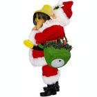 Alternate image 3 for Fabriche A Christmas Story Santa with Lighted Leg Lamp Figurine 10 Inch CS5154