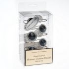 Alternate image 1 for Carnation Home Fashions "Caroline" Bejeweld Resin Shower Curtain Hooks - 1.5" x 1.5", Black