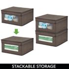 Alternate image 2 for mDesign Fabric Closet Storage Organizer Box - Medium