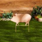 Alternate image 1 for Accent Plus Corrugated Metal Garden Stake - Pig