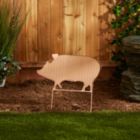 Alternate image 2 for Accent Plus Corrugated Metal Garden Stake - Pig
