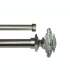 Alternate image 0 for Linen Avenue Glass Square Double Window Curtain Rod Set, 28 to 48-Inch, Polished Nickel