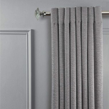 Linen Avenue Glass Square Double Window Curtain Rod Set, 28 to 48-Inch, Polished Nickel. View a larger version of this product image.