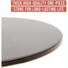Alternate image 1 for Chef Pomodoro 15" Round Pizza Stone, Glazed Natural Stone for Baking Ovens and Grills, Pizza Bread Baking