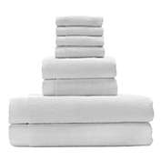 Bedvoyage Rayon Made from Bamboo Luxury Towels, White - Set of 4 Washcloths, 2 Hand Towels and 2 Bath Towels