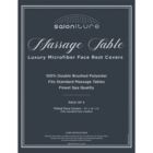 Alternate image 3 for Saloniture 4-Pack Premium Microfiber Face Cradle Covers - Ultra Soft Fitted Massage Table Cradle Cover