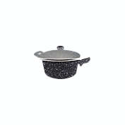 WESTINGHOUSE Marble Finish 11" Casserole Black Marble Series with Glass Lid