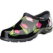 Sloggers 5120TLPBK09 Tulip Black Print Waterproof Comfort Shoe, 9