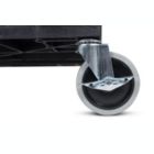 Alternate image 2 for Luxor EC111-B - 32" x 18" 3-Shelf  Multipurpose Serving Storage Tub Cart Three Shelves Black - 10 Pack