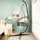Alternate image 1 for Hivago Solid Steel C Hammock Frame Stand