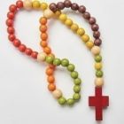 Alternate image 0 for Wood Beaded Rosary 20.5 Inches Long