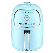 Brentwood AF-202BL 2 Quart Small Electric Air Fryer Blue with Timer and Temp Control