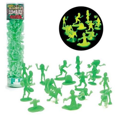 SCS Direct Zombie Action Figures -100 Glow in The Dark Zombies with 14 Unique Sculpts - Includes Zombies, Zombie Pets, Gravestones, and Humans. View a larger version of this product image.