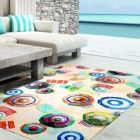Alternate image 1 for Homefires Decorative Indoor/Outdoor Accent Rug Beach Umbrellas - 20" X 30"