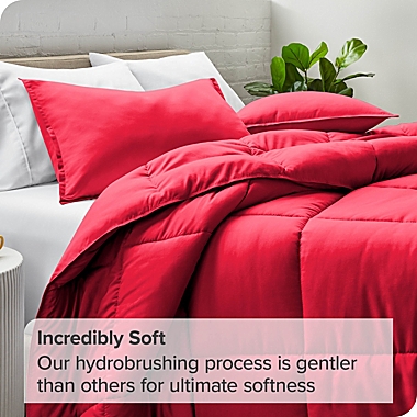 Bare Home Comforter Set - Goose Down Alternative - Ultra-Soft - Hypoallergenic - All Season Breathable Warmth (Twin/Twin XL, Pink  ). View a larger version of this product image.
