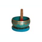 Alternate image 1 for Cottage Handicraft, The Heart Chakra - Green Tibetan Singing Bowl with free Elephant Gift