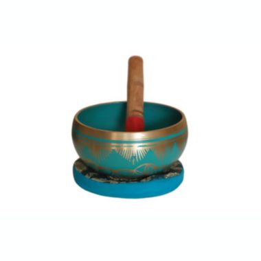 Cottage Handicraft, The Heart Chakra - Green Tibetan Singing Bowl with free Elephant Gift. View a larger version of this product image.