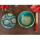 Alternate image 3 for Cottage Handicraft, The Heart Chakra - Green Tibetan Singing Bowl with free Elephant Gift