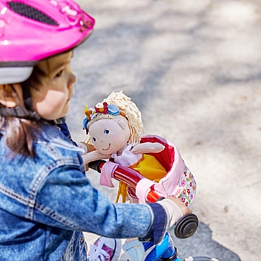 HABA Soft Doll&#39;s Bike Seat Flower Meadow - Attaches to Handlebars. View a larger version of this product image.