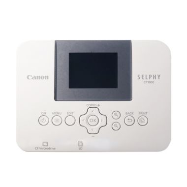 Canon Selphy CP1000 Compact Photo Printer White + 2pcs Canon KP-108IN Selphy Color Ink 4x6 Paper Set 3115B001. View a larger version of this product image.